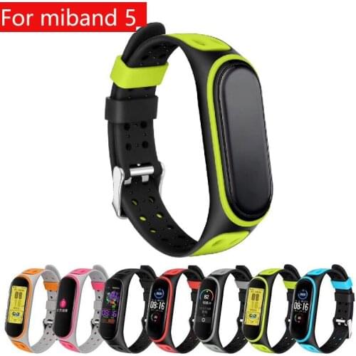 Hot sale Band For Xiaomi Mi Band 5 Strap Smart Bracelet Miband5 band Silicone Wristband