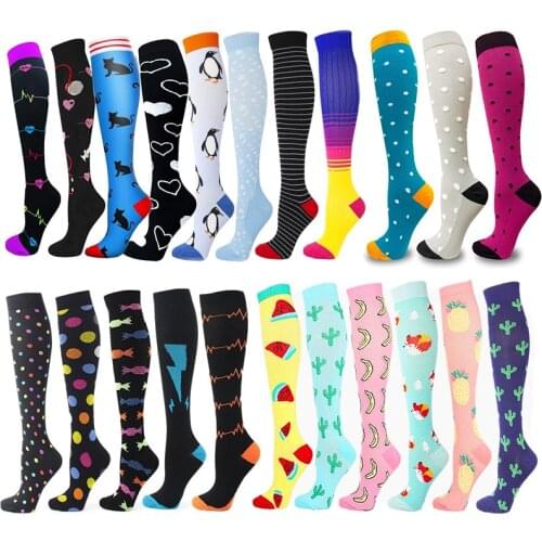 Compression Socks Men Women Nurses Best Graduated Athletic 30 Mmhg Knee High Stockings Fit Running Flight Travel Outdoor Hiking