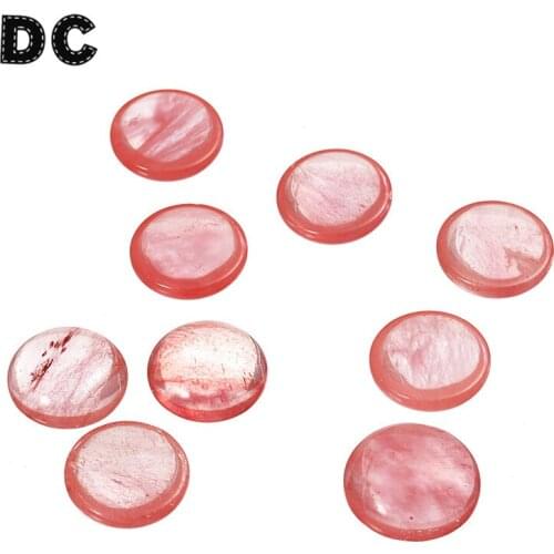 DC 20pcs/lot Big Watemelon Crystal Quartz Cabochon Dome Beads 10/12/14/16/18/20mm fit DIY Necklace Bracelet Jewelry Making F5423