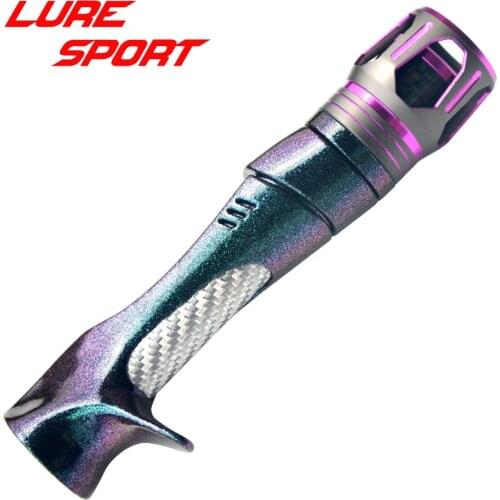 LURESPORT 2 Sets Chameleon Paint PCS Reel Seat Octal window Aluminum Carbon Tube MK Cap Rod Building Component DIY Accessory