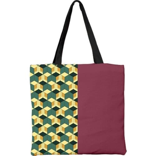 2020 Demon Slayer Handbag Canvas Bags Large Capacity College Harajuku Handbag Men/Women 3D Print High Quality Shopping Bag