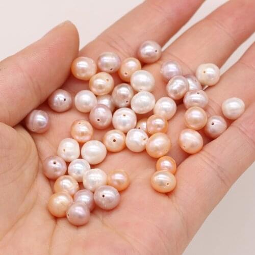 New Natural Pearl Beads Small Round Loose Hole Pearl Bead for Fashion Jewelry Making DIY Necklace Earrings Accessories