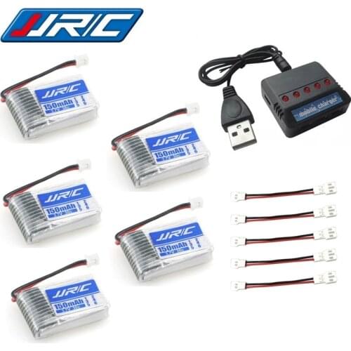 Original JJRC H20 battery 3.7V 150mAh For JJRC H20 Syma S8 M67 U839 RC Quadcopter Parts 3.7V Lipo Battery and Charger (5 IN 1)