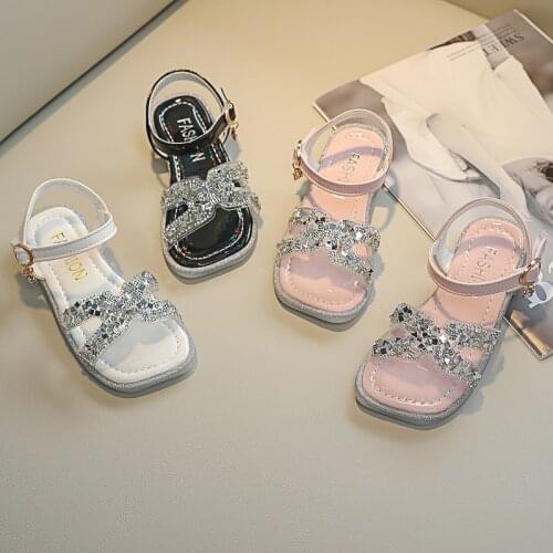 1-6 Year Transparent Rhinestones Princess Shoes For Little Girls Summer Toddler Shoes For Kids Sandals Baby 2021 ChildrenS Shoe