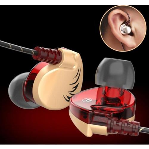 Qkz Ck7 Fashion Sports Waterproof Heavy Bass Phone Tablet 3.5mm Plug Wired In-Ear Earphones With Micophone