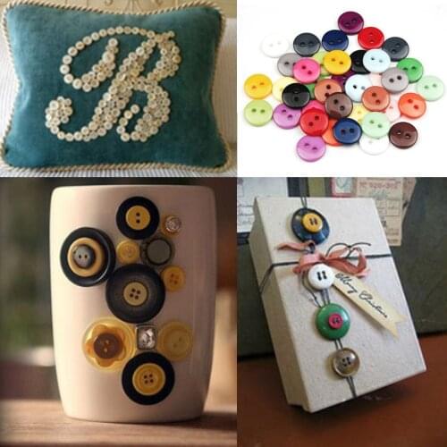 2 Holes Multicolor Mini Tiny Buttons Scrapbooking Garment Sewing Tools Child Decor Button Round Resin DIY Apparel Accessories