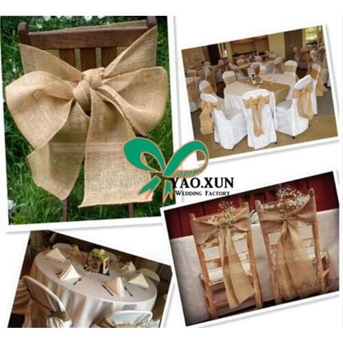 Linens Rolls Natural Rustic Burlap Table Runner Linen Tablecloths Runners linen chair sashes for wedding and party