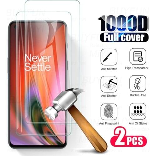 One Plus Nord2 Glas 2PCS 100% Original Protective Glass For One More OnePlus Nord 2 5G Armor Safety Screen Protector Film 6.43