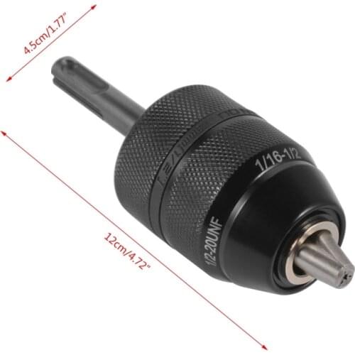 Heavy Duty Professional 2-13mm 1/2-inch SDS-Plus Adapter with Drill Chuck