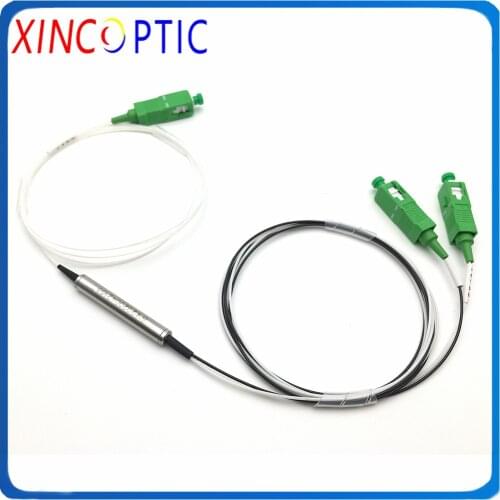 Fiber Optic PON Steel Tube Filter PON WDM With 1310/1490/1550nm CATV Port FWDM Module with FC/LC/ST/SCAPC UPC Connector