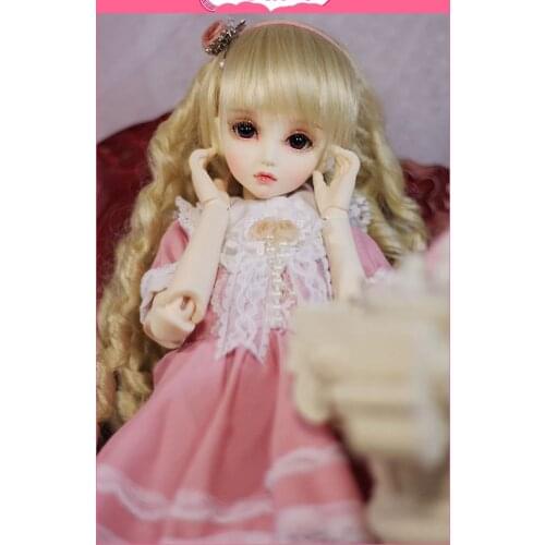 1/4 scale nude BJD doll cute kid girl BJD/SD Resin figure doll DIY Model Toy gift.Not included Clothes,shoes,wig A0291Lemon MSD