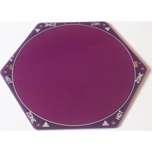 Kossel Delta Rostock 3D printer Purple 170mm/180mm PCB hot bed hexagonal hot bed 12V 100W with thermistor