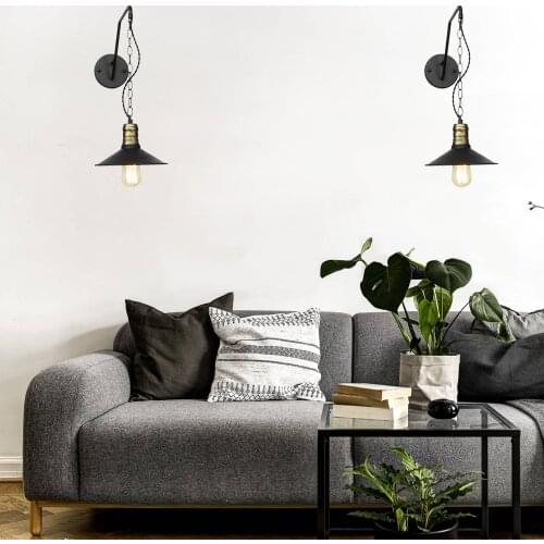 American Vintage Wall Lamp Loft cafe bedside lamp iron sconce For indoor lighting 110V/220V E27 Wall light light fixture lustre