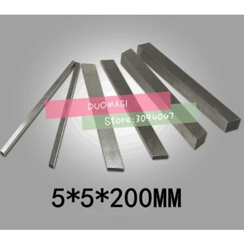 HRC60 5*5*200mm High-speed steel Sharp steel STEEL BILLETS blade Flat HSS Turning tool DIY knife material, Lathe tool