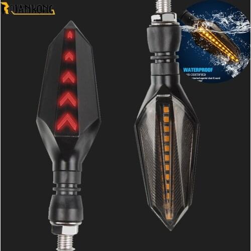 Motorcycle Turn Signal Light Flashing 12 LED lights FOR honda MSX125 CB500 CB600 CB750 CB900 CB1000 CB1300