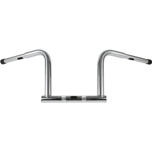 Motorcycle 12" Rise Handlebar For Harley Dyna FXDB 2006-2017 Fat Bob FXDF 08-17 Chrome/Black