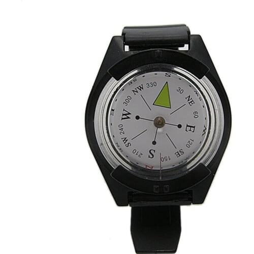 Compasses ABS Wrist Compass Survival Watch Black Band Direction Gear Compasses Outdoor GPS VH6 For Camping & Hiking