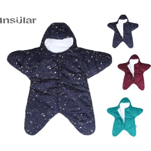 New Arrival Starfish Baby Sleeping Bag Winter Baby Sleep Sack Warm Baby Blanket Swaddle Sleepsacks