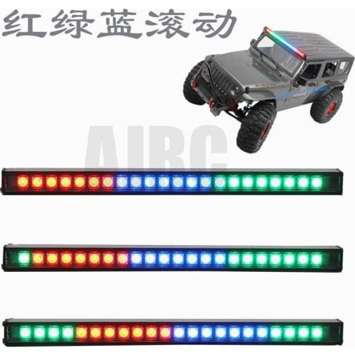 Upgrade parts for RC cars with 20 modes. Roof light RC LED strip, 24 LED-7 colors-20 modes 1/10 RC track Traxxas TRX4 axial SCX1