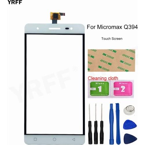 Touch Panel Front Glass Sensor For Micromax Q394 Touch Screen Digitizer Touch screen Outer Assembly Lens