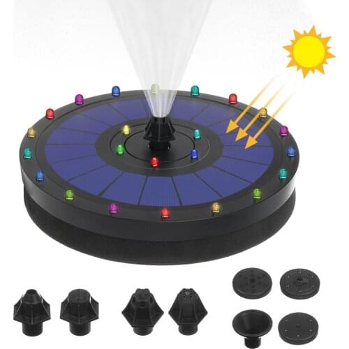 Home Fashion Design Solar Water Panel Power Geyser Pump Kit Pool Garden Pond Watering Submersible Accessories