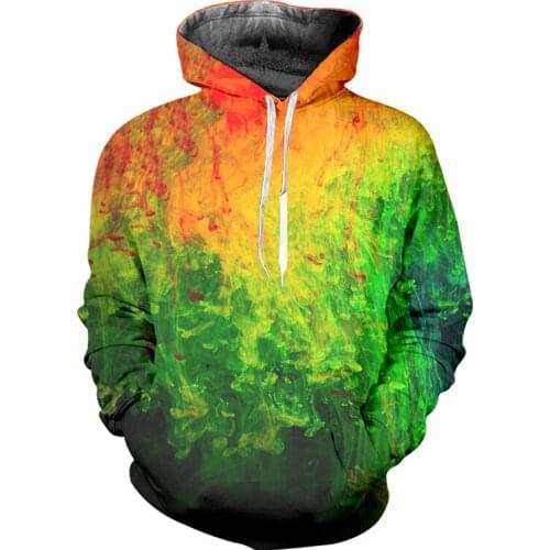 IFPD EU Size Mans/woman 3d Colorful Smoke Cool Cool Printed Hoodies Hot Sale Sweatshirts Casual Hip Hop Streetwear Pullover 7XL