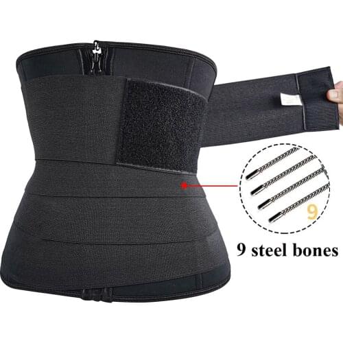 Women Slimming Sweat Belt Waist Trainer Sauna Waist Corset Female Modeling Strap Reductive Girdle Colombian Reductive Shapewear