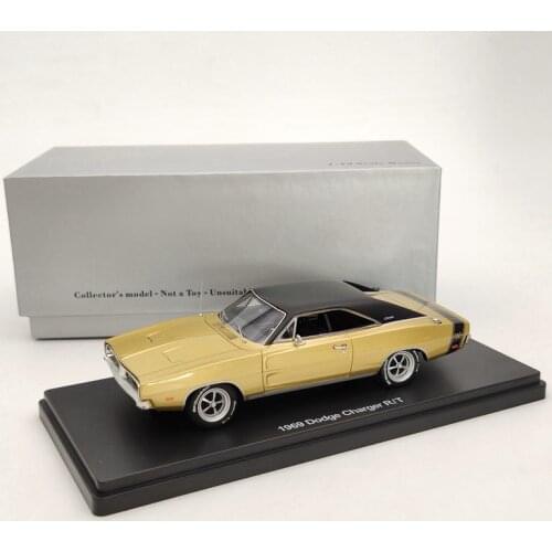 1:43 For D~ge Charger R/T 426 Hemi (XS29) 1969 Resin Limited Models gold Classic Auto Toys Car Collection Gift