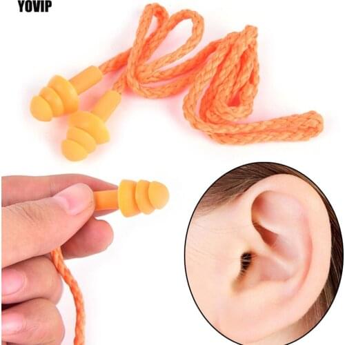 1pc Professional Noise Reduction Earplugs with Line Anti-Snoring Noise Earplugs Bring Good Sleep for Men and Women