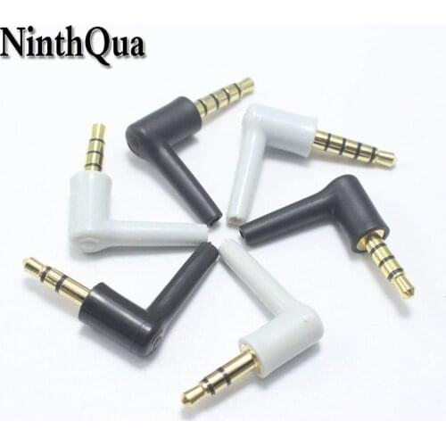 1pcs 3.5mm Stereo Headset Plug 3 4 5 pole 3.5 Audio Plugs Adaptor Connector for Earphone Maintenance ect White Black