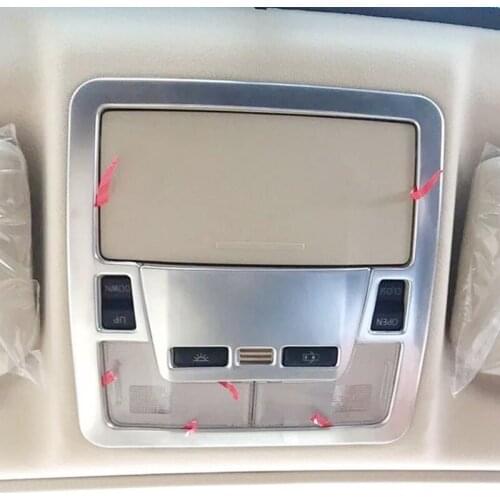 2pcs For Toyota Camry 2015 2016 2017 ABS Matte Accessories Car front reading Lampshade panel Cover Trim Car styling