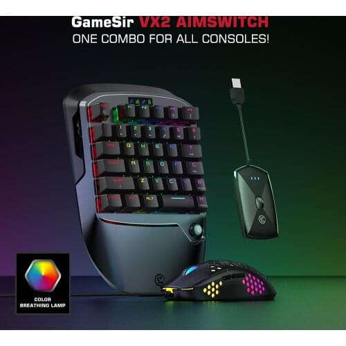 GameSir VX AimBox Keyboard Mouse Gamepad Adapter Converter for Xbox Series X/S, Xbox One, PlayStation 4, PS4 and Nintendo Switch
