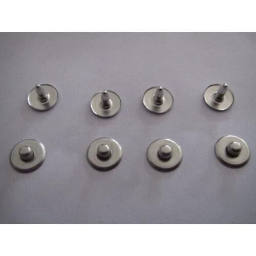 Free shipping 9.5mm brass rivet for jeans plating Matt silver jeans button nail 200set