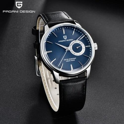 PAGANI DESIGN 2020 New Quartz Watch Men Fashion Leather Sport Men Wristwatch Japan VH65 Waterproof Clock Top Brand Reloj hombres