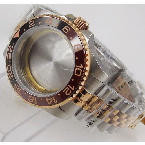 Fit ETA 2836 MIYOTA Movement DG MINGZHU 2813 Stainless Steel Watch Case Sapphire Glass Watch Bracelet