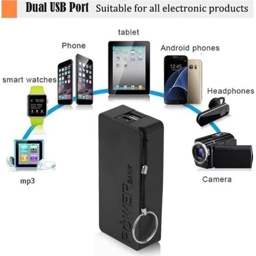 Potable 5600mAh 5V USB DIY Powerbank Case Portable External Battery Storage Box Power Bank Case For Mobile Phones