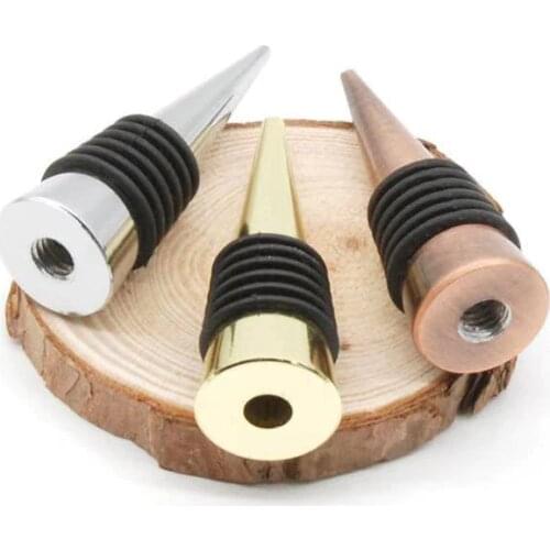 Zinc Alloy Wine Bottle Stopper Wine Storage Twist Cap Plug Reusable Vacuum Sealed Red Wine Bottles Stoppers