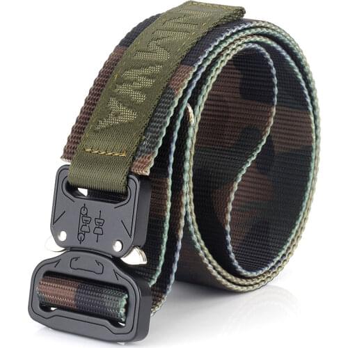 14 Type Canvas Military Belt Men Elastic Tactical Belts For Jeans Pants Long Nylon Strap Metal Buckle Release Fast Hunting Gift