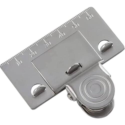 Measuring Tape Clip, Stainless Steel Precision Auxiliary Curve Fixed Point Crimping Ruler Accessory