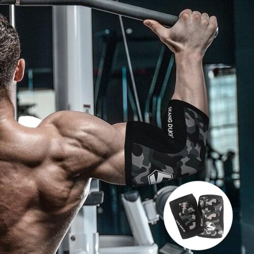 1Pair 7MM Compression Elbow Pads Brace Support Arm Sleeves Protector Gym Fitness Sports Weightlifting Tennis Work For Arthritis