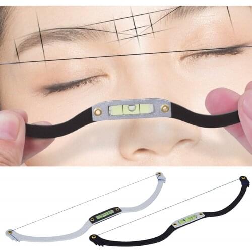 Metal Eyebrow Positioning Semi-Permannet Line Ruler Horizontal Eyebrow Ruler Microblading Eyebrow Tattoo Stencil Rule
