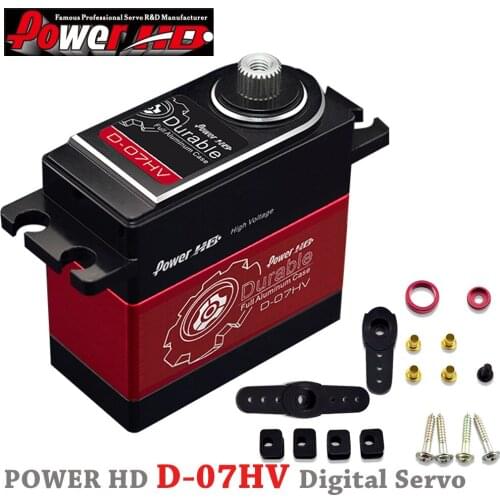 Power HD D-07HV 6-7.4V High Torque Metal Gear Shell Brushless Digital Servo For RC Car Truck Helicopter Boat Robot Toy