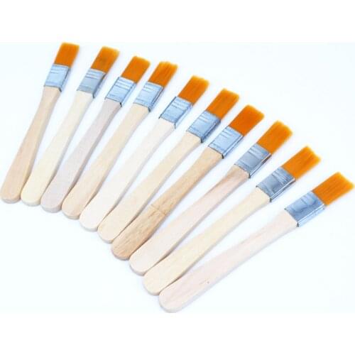 50pcs/lots soft brush dust with wooden handle mobile phone tablet computer maintenance cleaning tools