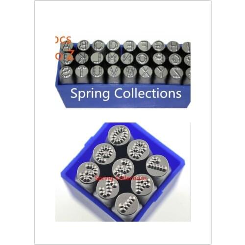 5mm Dotted Alphabet Letter Set+0~9 Number Set Kit Tool die Punch Stamp Stamping Case Leather Craft free shipping