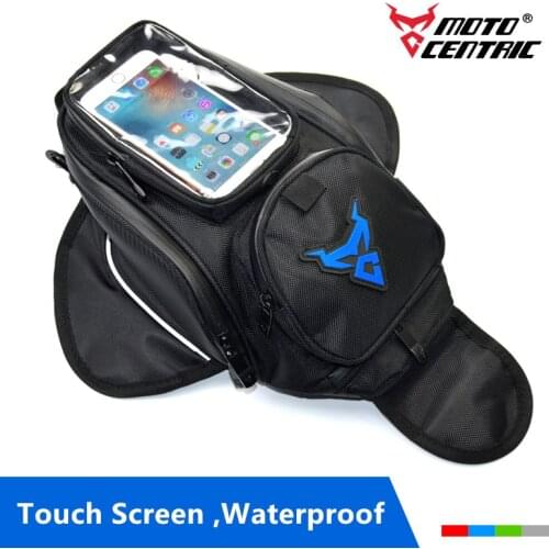 New Motorcycle tank bag big screen motorbike oil fuel tank bag Magnetic Motorcycle Oil Fuel Tank Bike saddle bag motorcycle bag