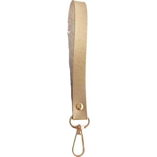 Single Layer Thick Faux Leather Pullers Gold Color Gold Metal