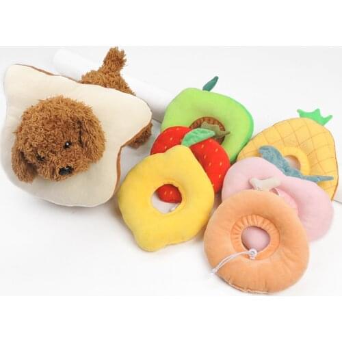 Pet Collar Fruit Shape Anti-bite Neck Elizabethan Collar Cute Cat Dog Puppy Neck Protective Circle Collar for Small Dogs