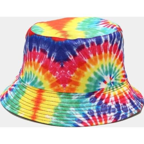 Fashion Double Sided Fireworks Bucket Hat Fishing Cap Foldable Hiking Hat Hip-Hop Street Waterproof Panama for Women Men Gorros