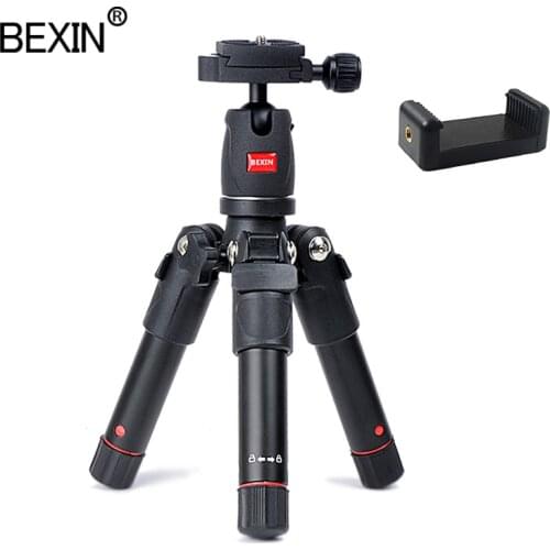 Portable tripod aluminum production mini travel tripod with panoramic head pocket desktop, for smart phone SLR digital camera