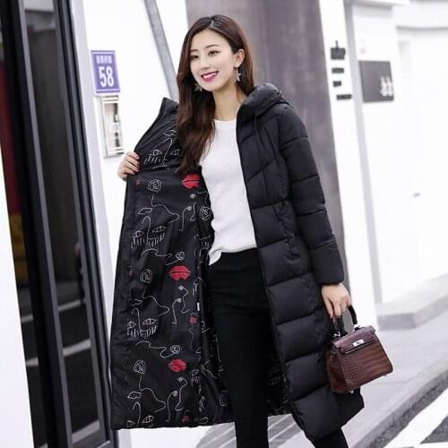 2019 Direct Selling Polyester Long Autumn And Winter New Lengthen Korean Easy Overknee Cotton-padded Clothes Joker Loose Coat